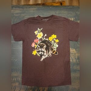 Charming Raccoon Floral T-Shirt